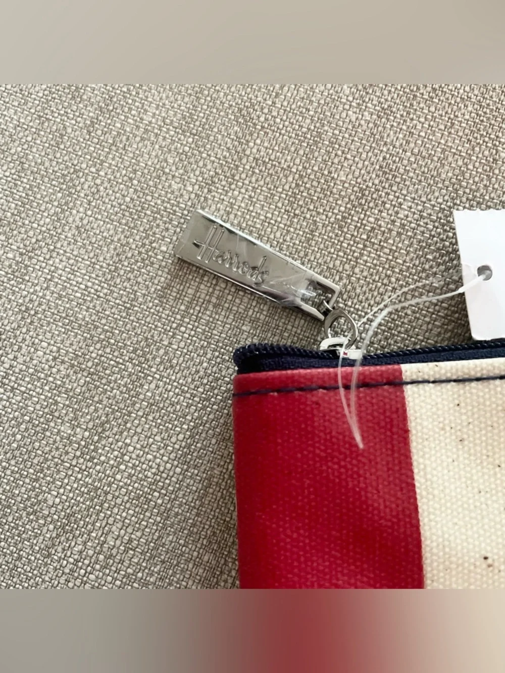 NWT Harrods Union Jack Travel Pouch
